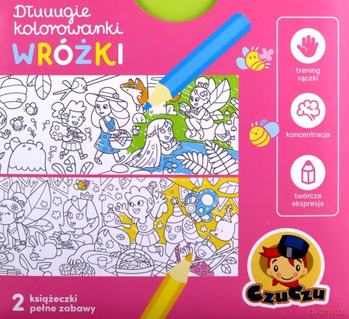 Dłuuugie kolorowanki Wróżki [KSIĄŻKA]