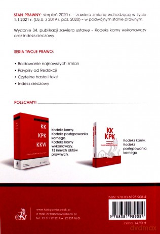 KKW. Kodeks karny wykonawczy [KSIĄŻKA]
