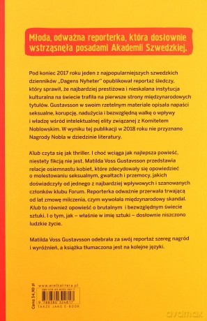 Klub. Seksskandal w komitecie noblowskim - Matilda Voss Gustavsson [KSIĄŻKA]