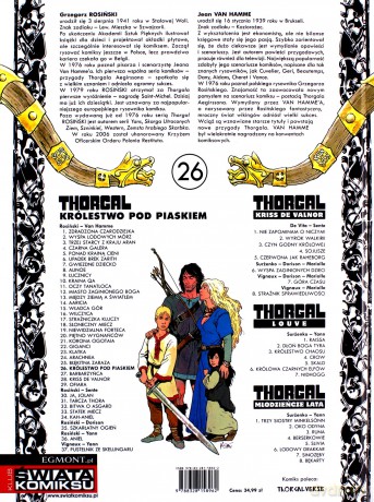 Królestwo pod piaskiem. Thorgal (Tom 26) - Grzegorz Rosiński, Jean Van Hamme [KOMIKS]