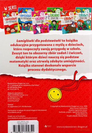 Łamigłowki dla podstawówki. Klasy 1-3 [KSIĄŻKA]