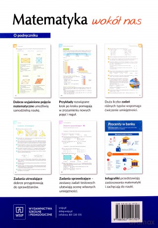 Matematyka wokół nas podręcznik dla klasy 7 szkoły podstawowej - Anna Drążek, Ewa Duvnjak, Ewa Kokiernak-Jurkiewicz [KSIĄŻKA]