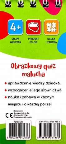 Obrazkowy quiz malucha od 4 lat [KSIĄŻKA]