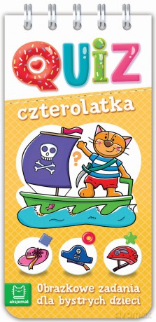 Quiz czterolatka. Obrazkowe zadania dla bystrych dzieci [KSIĄŻKA]