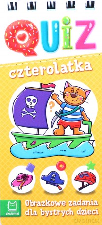 Quiz czterolatka. Obrazkowe zadania dla bystrych dzieci [KSIĄŻKA]