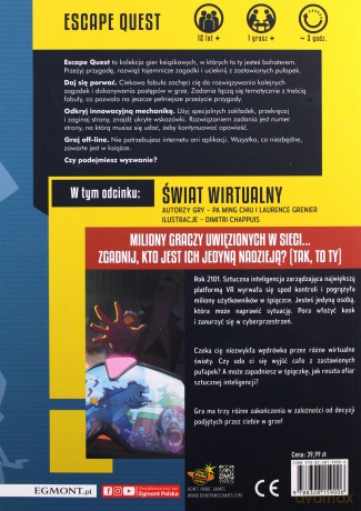 Świat Wirtualny. Escape Quest - Pa Ming Chiu, Laurence Grenier, Dimitri Chappuis [KSIĄŻKA]