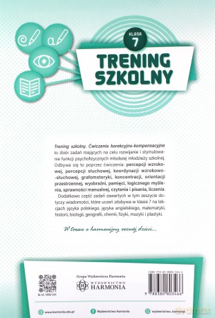 Trening szkolny Ćwiczenia korekcyjno-kompensacyjne Klasa 7 [KSIĄŻKA]