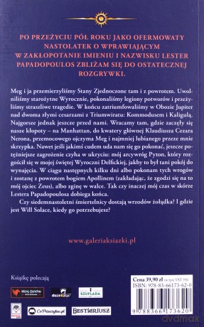 Wieża Nerona. Apollo i boskie próby (Tom 5) - Rick Riordan [KSIĄŻKA]