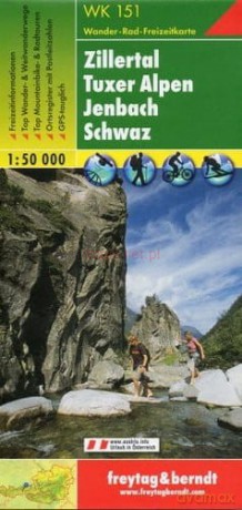 Zillertal - Alpy Tuxertalskie - Jenbach - Schwaz Wędrówki + Mapa rekreacyjna 1:50 000 [KSIĄŻKA]