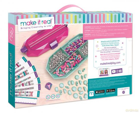 Make it real - Zestaw z urządzeniem do tworzenia kryształowych bransoletek