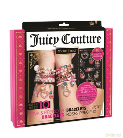 Make it real - Zestaw do tworzenia bransoletek - Juicy Couture Pink and Precious
