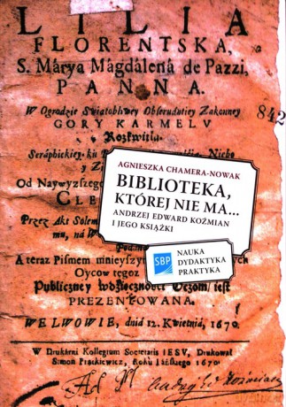 Biblioteka której nie ma - Agnieszka Chamera-Nowak [KSIĄŻKA]