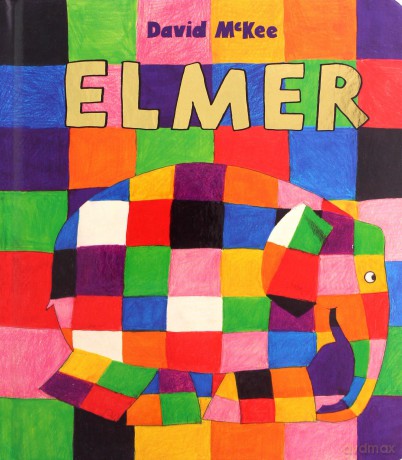 Elmer re-issue board book - David McKee [KSIĄŻKA]
