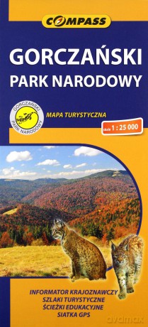 Gorczański Park Narodowy mapa turystyczna 1:25 000