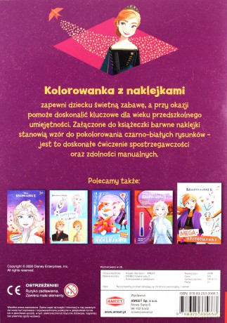 Kraina lodu 2 Kolorowanka z naklejkami [KSIĄŻKA]