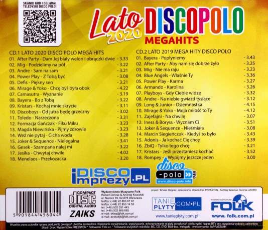 Lato 2019-2020: Disco Polo Mega Hits Pakiet [4CD]