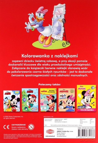 Minnie Kolorowanka z naklejkami [KSIĄŻKA]