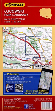 Ojcowski Park Narodowy mapa turystyczna 1:20 000