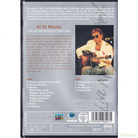 Al Di Meola: Live at Montreux 1986/1993 [2DVD]