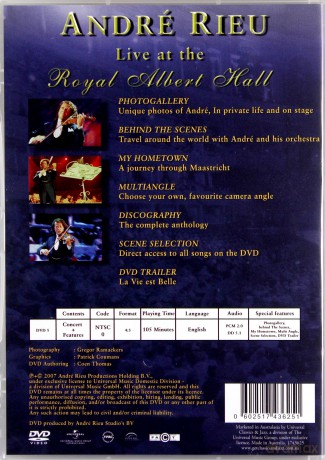 Andre Rieu: Live At The Royal Albert Hall [DVD]