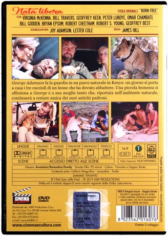 Born Free (Elza z afrykanskiego buszu) [DVD]