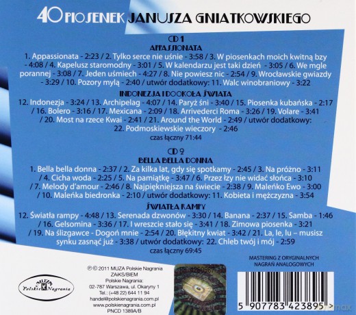 Janusz Gniatkowski: 40 piosenek (digipack) [2CD]