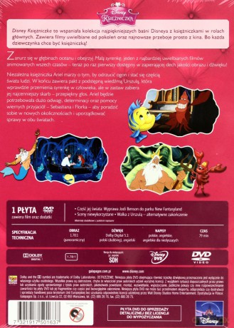 Mała Syrenka Trylogia: Mała Syrenka / Mała Syrenka 2. Powrót do morza / Mała Syrenka 3: Dzieciństwo Ariel (Disney) Pakiet [3DVD]