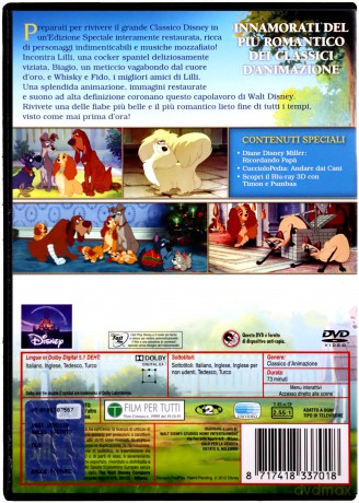 Lady and the Tramp (Special Edition) (Zakochany kundel) [DVD]