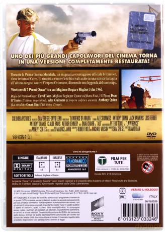 Lawrence of Arabia (Lawrence z Arabii) [DVD]