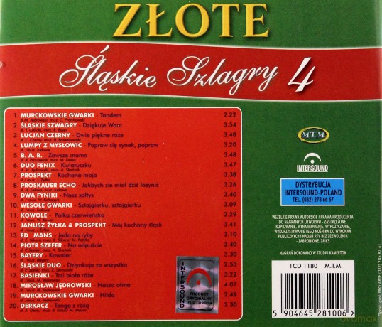Złote śląskie szlagry 4 [CD]