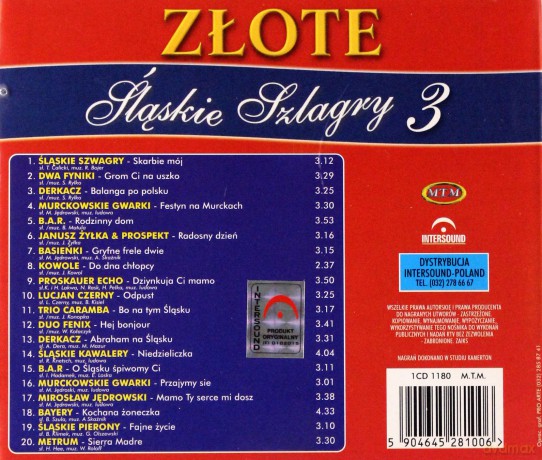 Złote śląskie szlagry 3 [CD]
