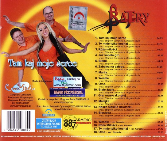 Bajery: Tam kaj moje serce [CD]