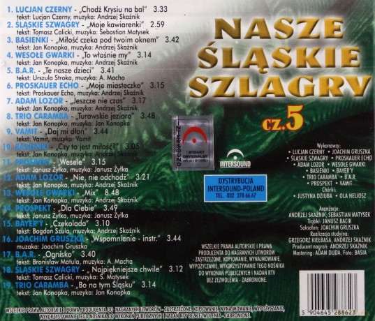 Nasze śląskie szlagiery (szlagry) vol. 5 [CD]