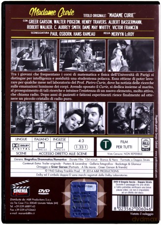 Madame Curie (Curie-Skłodowska) [DVD]