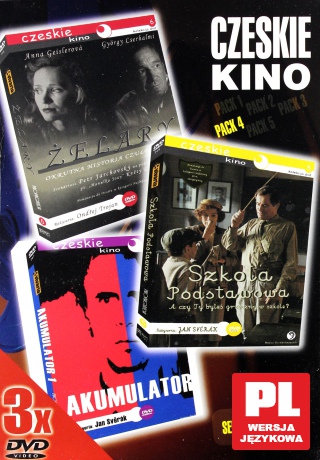 Czeskie kino 4: Akumulator 1 / Szkoła podstawowa / Żelary BOX [3DVD]