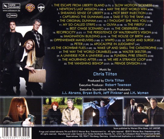 Fringe season 3 soundtrack (Chris Tilton) [CD]