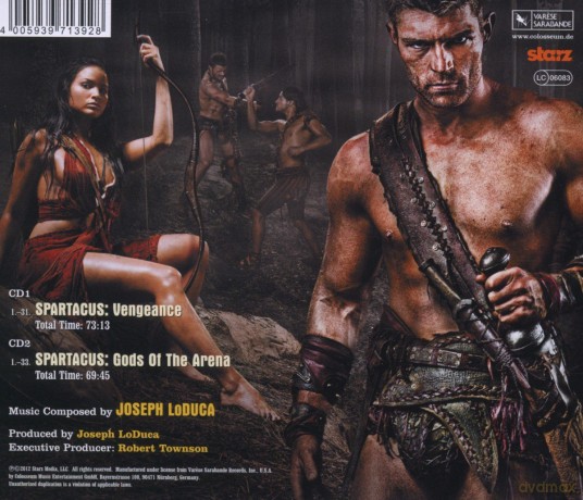 Spartacus: Vengeance soundtrack (Spartakus: Zemsta) (Joseph LoDuca) [2CD]