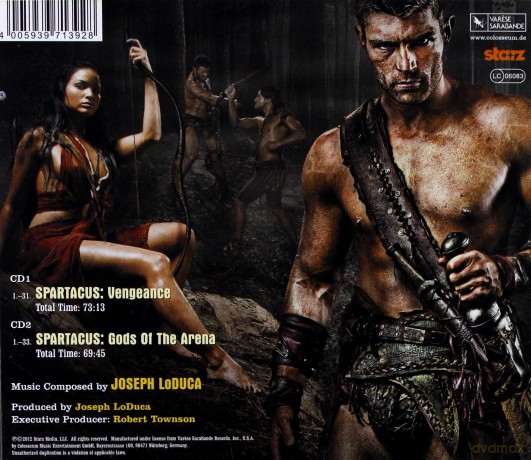 Spartacus: Vengeance soundtrack (Spartakus: Zemsta) (Joseph LoDuca) [2CD]