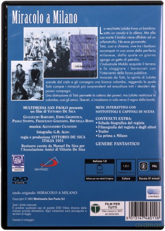 Miracle in Milan (Cud w Mediolanie) [DVD]