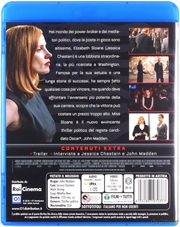 Miss Sloane (Sama przeciw wszystkim) [DVD]