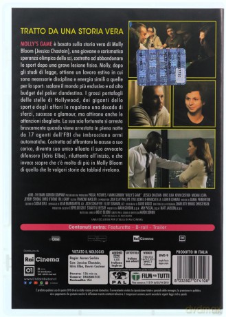 Molly's Game (Gra o wszystko) [DVD]
