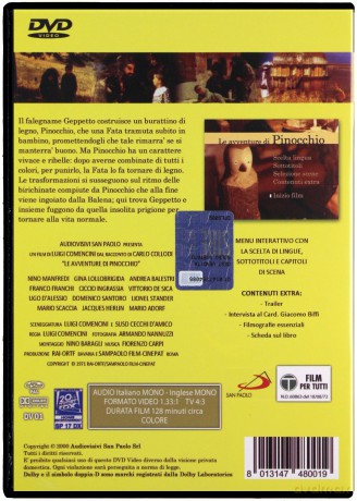 The Adventures of Pinocchio (Pinokio) [DVD]