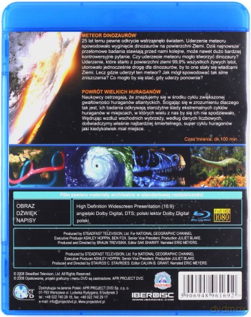 Szokująca Ziemia. Meteor dinozaurów, Powrót wielkich huraganów [Blu-Ray]