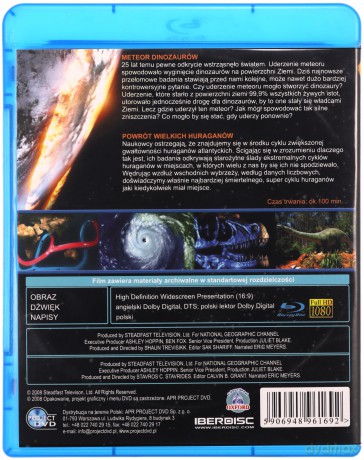 Szokująca Ziemia. Meteor dinozaurów, Powrót wielkich huraganów [Blu-Ray]