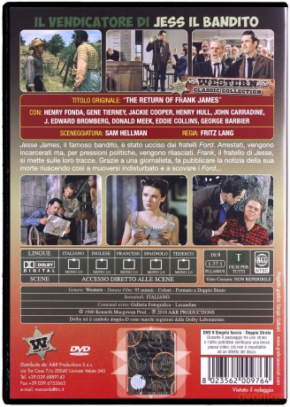 The Return of Frank James (Powrót Franka Jamesa) [DVD]