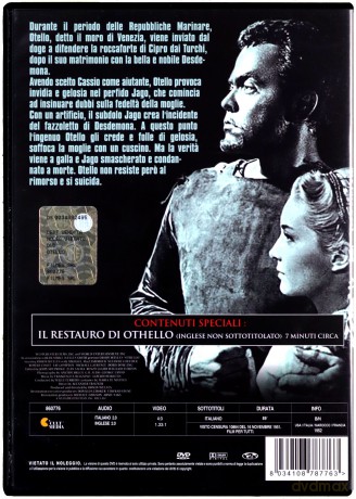 The Tragedy of Othello: The Moor of Venice (Otello) [DVD]