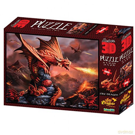 Anne Stokes Fire Dragon 3D 500 el.Multi-Colour [PUZZLE]