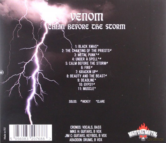 Venom: Calm Before The Storm [CD]