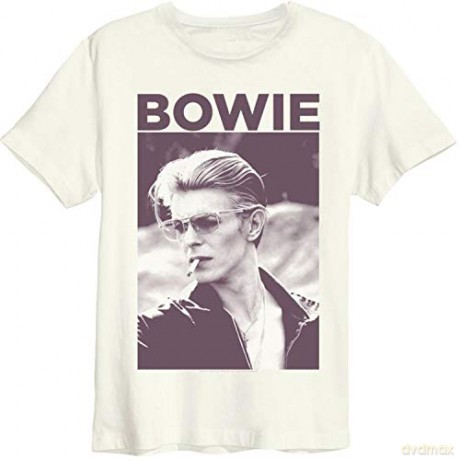 David Bowie: Cigarette T-shirt biały XXL