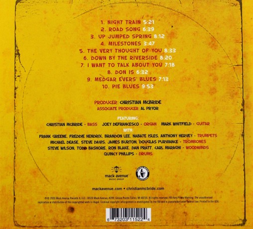 Christian Mcbride Big Band: For Jimmy. Wes And Oliver [CD]